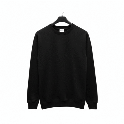 This is product image of Plain Black Sweatshirt