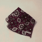 This is product image of Ajrak Pocket Square for suit, you can also use this for for coat